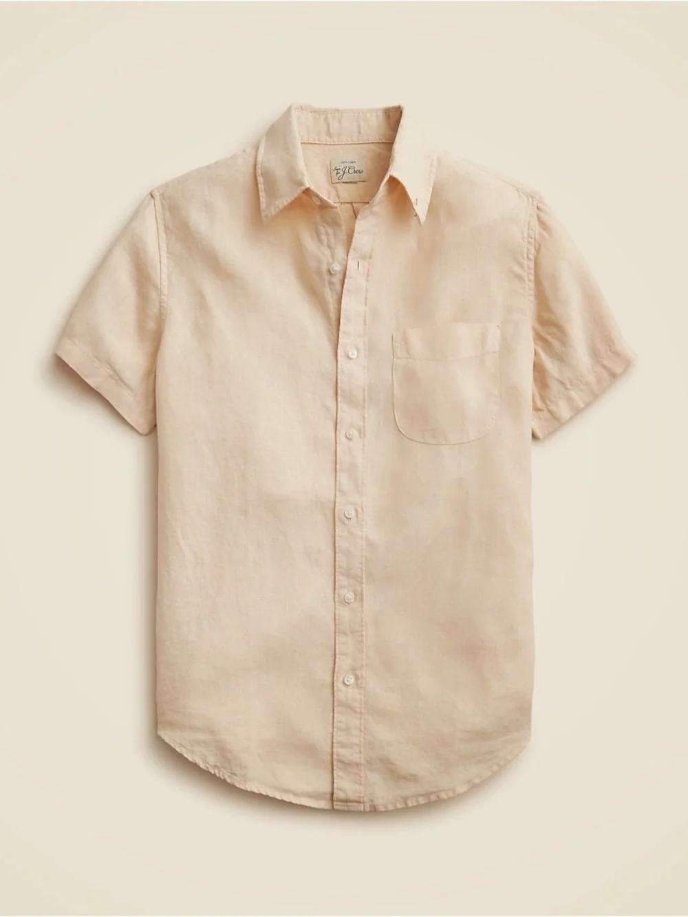 J. Crew‎ Short-sleeve washed linen shirt